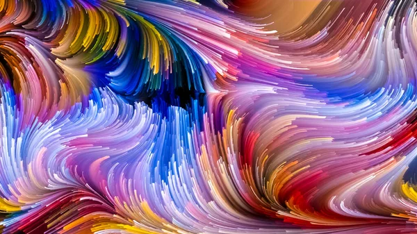 Serie Color Movimiento Composición Fondo Del Patrón Pintura Líquida Sobre — Foto de Stock