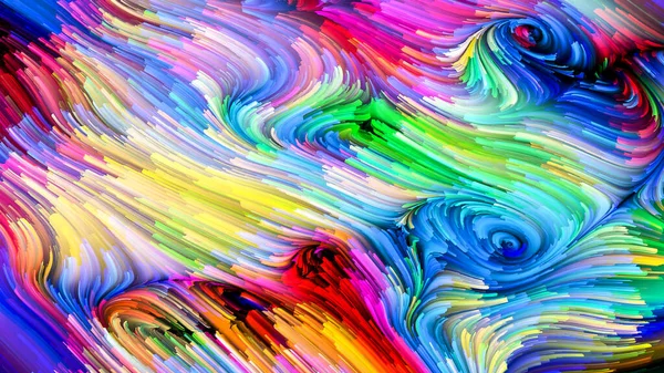 Serie Color Movimiento Fondo Patrón Pintura Líquida Sobre Tema Del — Foto de Stock