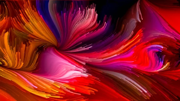 Color Motion Series Arrangement Liquid Paint Pattern Subject Design Creativity — Stock Photo, Image