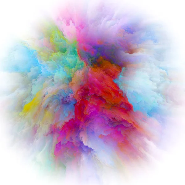 Color Emotion Series Design Composed Color Explosion Metaphor Subject Imagination — Stock Photo, Image