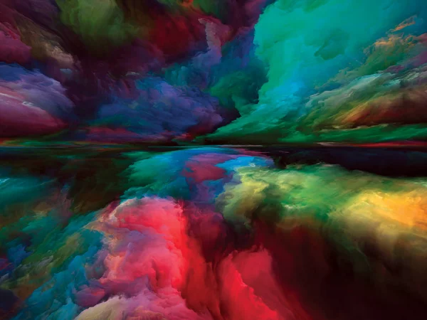 Ziemia Widmowa Seria Color Dreams Rozmieszczenie Farb Faktur Gradientowych Chmur — Zdjęcie stockowe