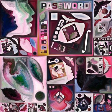 Tao Geometri. Gizli şifre serisi. İç hayat, drama, şiir ve algı ile kavramsal ilişkili insan siluetleri, sanat dokuları ve renkleri görüntüsü