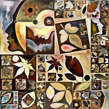 Hayalet şifresi. Gizli şifre serisi. İnsan siluetinin arka plan tasarımı, sanat dokuları ve renkleri iç yaşam, drama, şiir ve algı konularında etkileşim gösteriyor