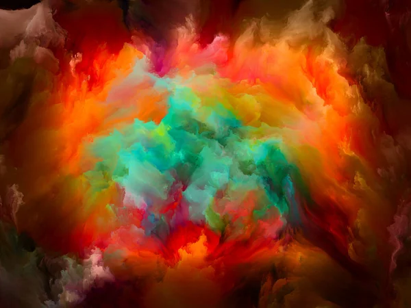 Nuvem Pintura Série Sonho Cor Projeto Feito Gradientes Tons Espectrais — Fotografia de Stock