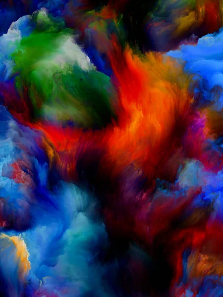 Multicolor Cloud. Color Dream series. Background design of gradients and spectral hues relevant for imagination, creativity and art painting