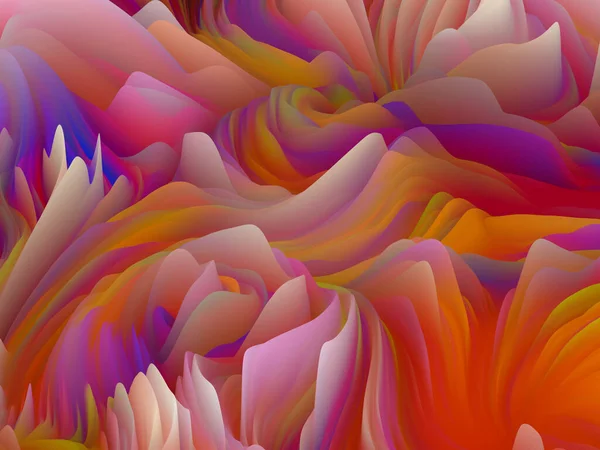 Surface Chaotique Série Vagues Dimensionnelles Conception Fond Texture Couleur Tourbillonnante — Photo