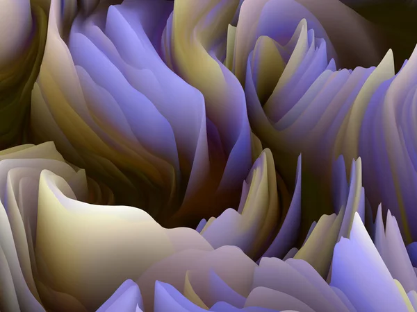 Twisted Paint 维波系列 旋转彩色纹理的抽象设计 与艺术 创意和设计相关的随机湍流的三维渲染 — 图库照片