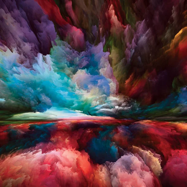 Paisaje Espectral Seeing Never World Series Arreglo Colores Texturas Nubes —  Fotos de Stock