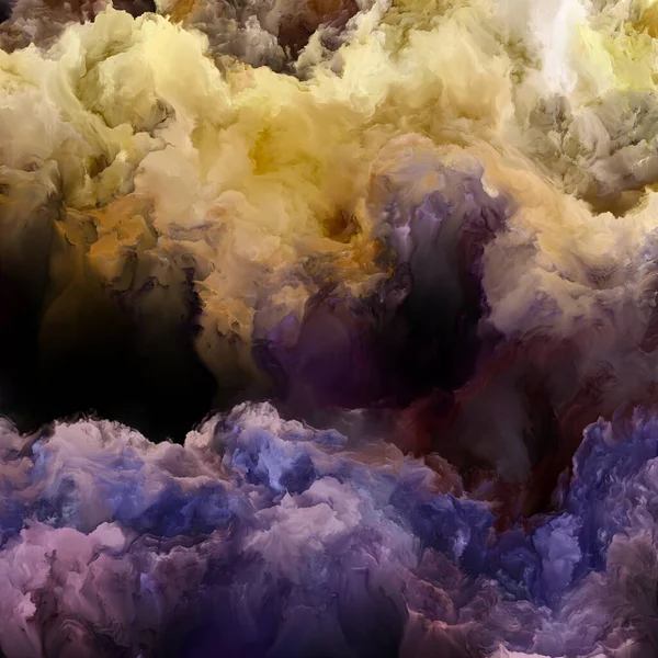 Sonhos Série Alta Atmosfera Lona Cores Fractais Sobre Tema Pintura — Fotografia de Stock