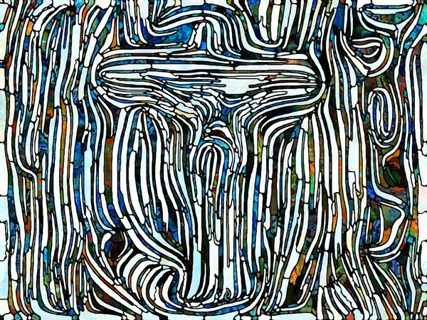Осколки Света Серия Unity Stained Glass Изображение Образца Цветовых Текстурных — стоковое фото