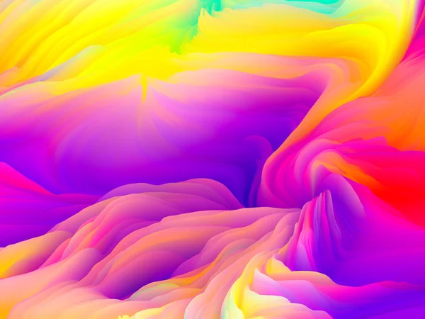 Řada Color Storm Vykreslování Barevných Vln Virtuální Barvy Které Slouží — Stock fotografie