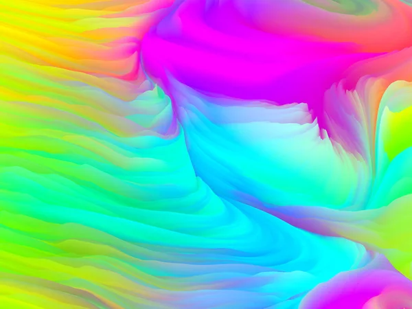 Serie Color Storm Rendering Colorate Increspature Vernice Virtuale Servire Sfondo — Foto Stock