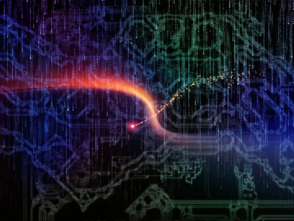 Tela Materia Interacción Umbers Luces Patrones Fractales Tema Matemáticas Ciencias — Foto de Stock