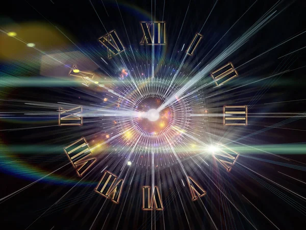 Space Time. Faces of Time series. Abstract background made of clock dials and abstract elements on the theme of science, education and modern technologies