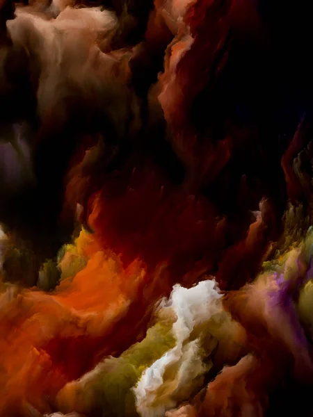 Dreams of Upper Atmosphere series. Canvas of fractal colors on the subject of digital painting, alien worlds and abstract art.