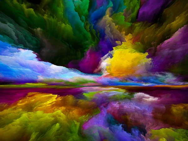 Tierra Luz Escapar Serie Reality Fondo Visualmente Atractivo Hecho Colores — Foto de Stock
