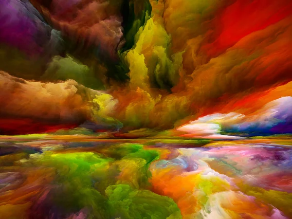 Farben Jenseits Des Todes Flucht Die Realität Hintergrundgestaltung Surrealer Sonnenaufgangsfarben — Stockfoto