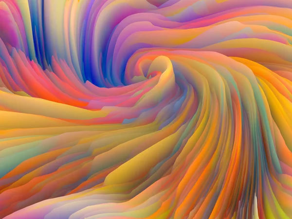 Kleur Storm Serie Weergave Van Beweging Van Virtuele Kleurrijke Schuim — Stockfoto
