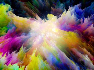 Canlı tuval serisi. Yaratıcılık ve sanat üzerine ince boya ve ışık içeren soyut duvar kağıtları.