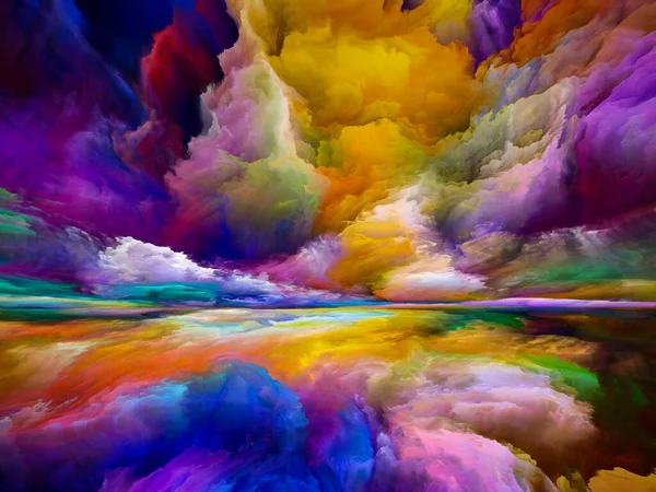 Tierra Del Despertar Escapar Serie Reality Composición Colores Texturas Surrealistas — Foto de Stock