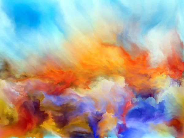 Dynamic Fractal Clouds Color Use Extra Vibrant Saturated Bright Background — Stock Photo, Image