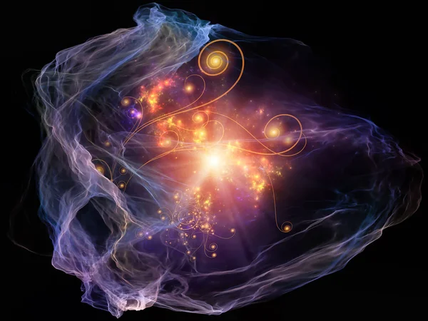 Fraktal ve organik formlar bilim, matematik ve eğitim konularında arka plan