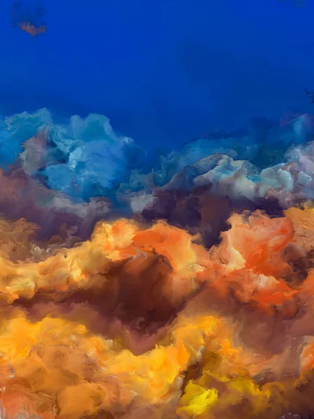 Dreams Upper Atmosphere Series Lienzo Colores Fractales Sobre Tema Pintura — Foto de Stock