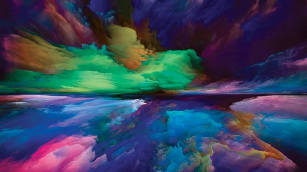 Hayalet Bulutlar Gerçekliğe Kaçış Dizisi Manzara Hayal Gücü Yaratıcılık Sanat — Stok fotoğraf