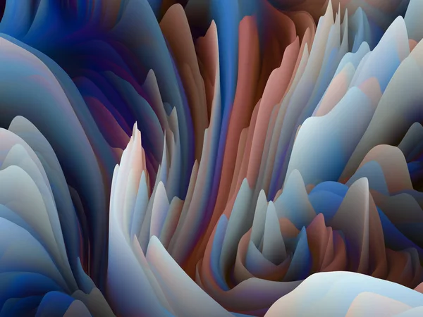 Geometría Del Azar Serie Dimensional Wave Arreglo Creativo Textura Color — Foto de Stock