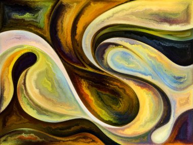 Akışı serisi boya. Sanatsal arka plan renkleri, Organik dokular, sanat, tasarım ve doğa eğrileri akan yaptı