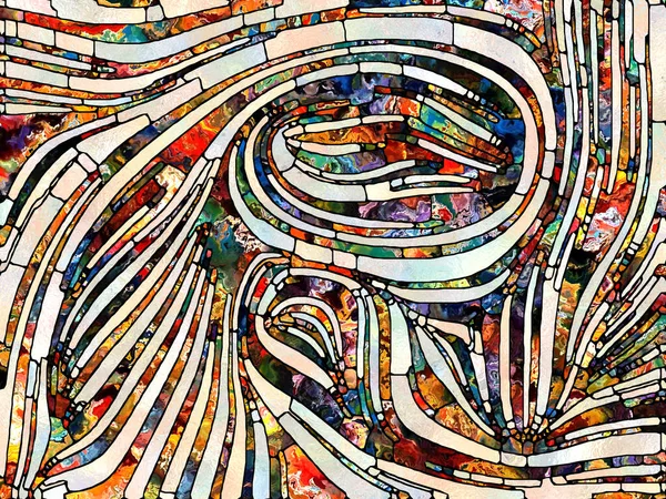 Сломанный Свет Серия Unity Stained Glass Дизайн Состоящий Фрагментов Цвета — стоковое фото