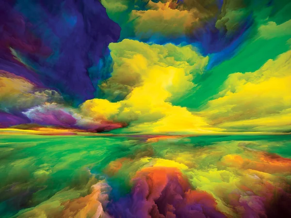 Vistas Colore Fuga Alla Serie Reality Disposizione Creativa Surreale Tramonto — Foto Stock