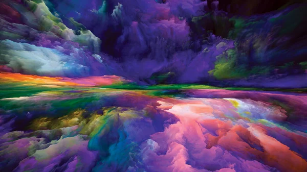 Спектральні Хмари Втеча Серії Реалій Графічна Композиція Сюрреалістичних Кольорів Текстур — стокове фото
