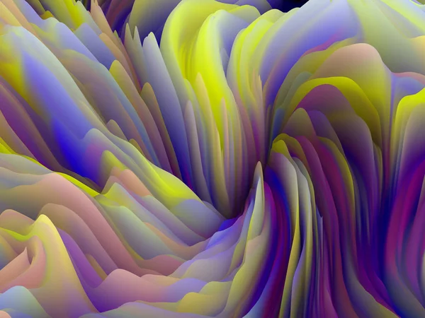 Látka Sines Série Dimensional Wave Umělecké Zázemí Vířící Barevné Textury — Stock fotografie