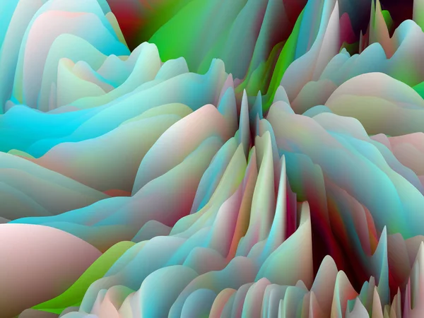 Geometría Del Azar Serie Dimensional Wave Arreglo Creativo Textura Color — Foto de Stock