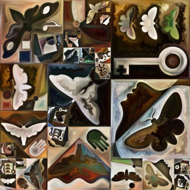 İç şifreleme serisi. Gizli anlamlar, kutsal yaşam, drama, şiir, mistisizm ve sanat konularındaki soyut organik formlar, sanat dokuları ve renklerin etkileşimi.