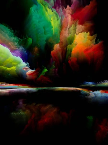 Tierra Del Despertar Escapar Serie Reality Composición Gráfica Colores Texturas — Foto de Stock