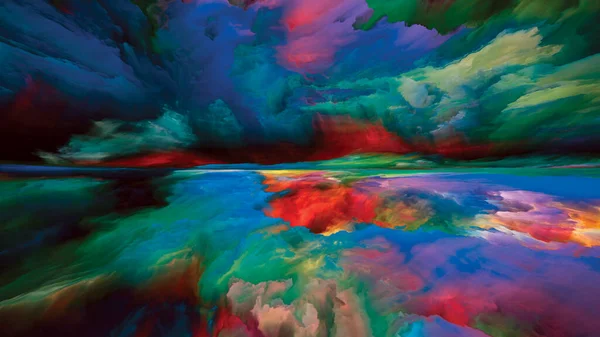 Farbenpracht Flucht Die Realität Zusammenspiel Von Surrealen Sonnenaufgangsfarben Und Strukturen — Stockfoto