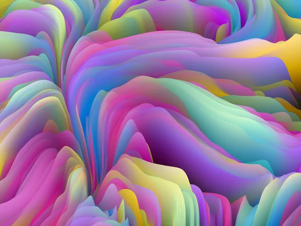 Geometría Del Caos Serie Dimensional Wave Diseño Hecho Textura Color —  Fotos de Stock
