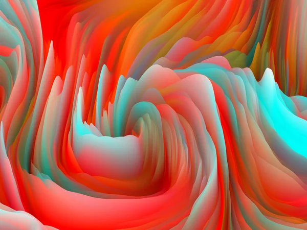 Tyg Sines Dimensionell Vågserie Bakgrundsdesign Swirling Color Texture Rendering Slumpmässig — Stockfoto