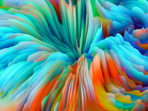 Surface Twist Dimensional Wave Series Abstract Background Made Swirling Color — Stock Photo, Image