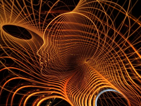 Траєкторії Людського Розуму Фон Силуетів Обличчя Фрактальних Лінійних Візерунків Тему — стокове фото