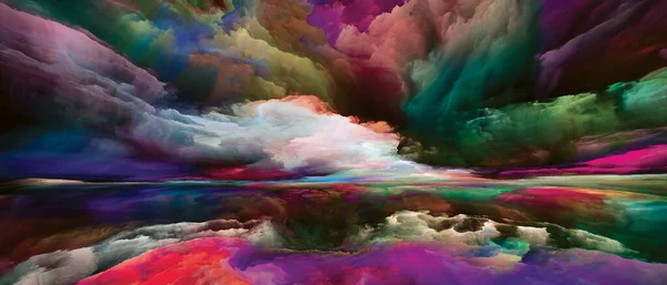 Steigungslandschaft Seeing Never World Serie Kreative Anordnung Von Farben Texturen — Stockfoto