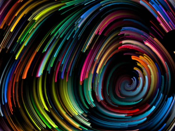 Color Spin Serien Multicolor Strimma Virvla Bakgrund Temat Färg Och — Stockfoto