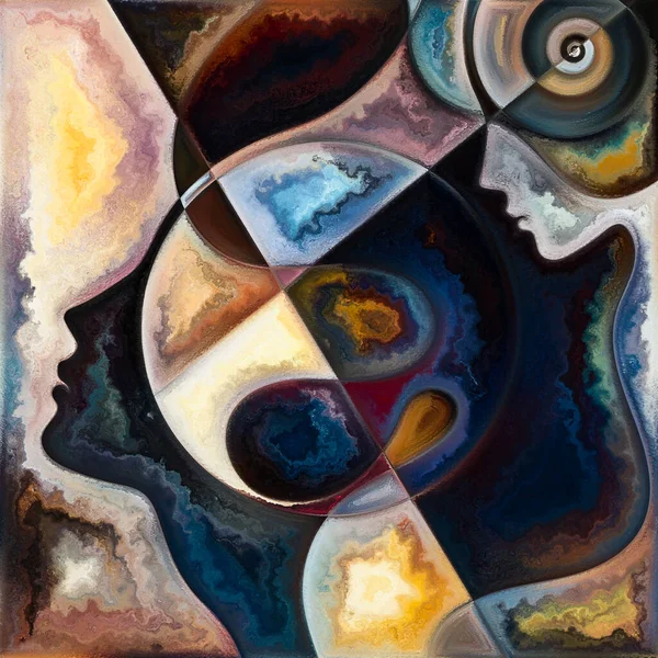 İç Akış. Colors In Us serisi. İnsan siluetlerinin, sanat dokularının ve renklerin yaratıcılığı yaşam, drama, şiir ve algı konuları için etkileşim içinde