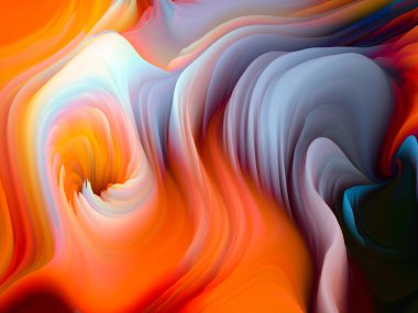 Renk Fırtınası serisi. Sanal köpüğün, sanat ve tasarım konularında duvar kağıdı veya arkaplan görevi görmesi için 3B canlandırması