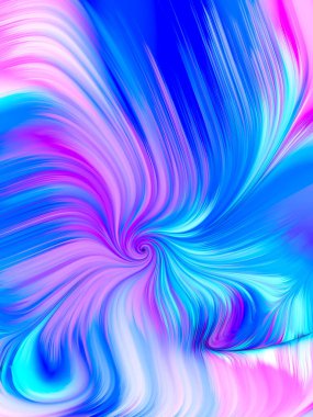 Renk serisinin parfümü. Yaratıcılık ve sanat konularında renkli bir arkaplan.