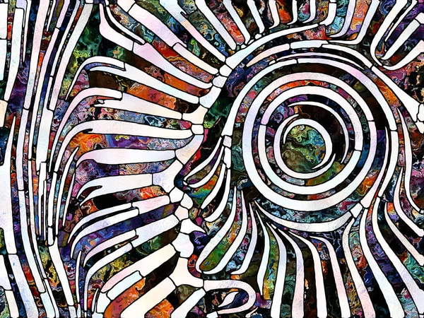 Regenbogenscherben Einheit Der Glasmalerei Serie Hintergrund Bestehend Aus Farb Und — Stockfoto