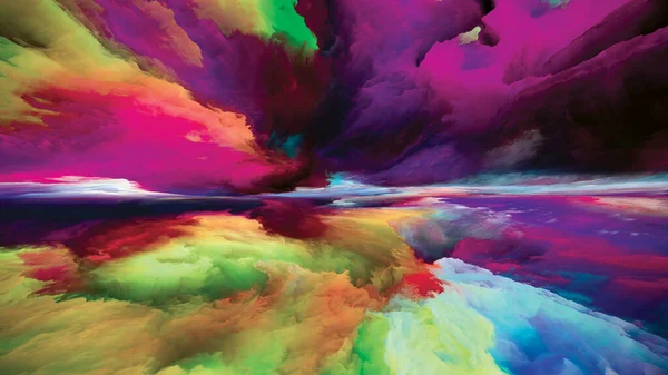 색상의 세계로 석양의 상상력 창조성 예술을 텍스처의 — 스톡 사진