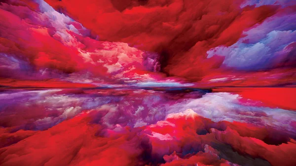 Spectral Clouds Escape Reality Series Artistic Background Made Surreal Sunset — Stock Photo, Image